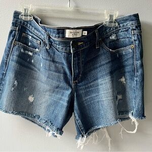 Abercrombie & Fitch size 12 dark blue Jean shorts